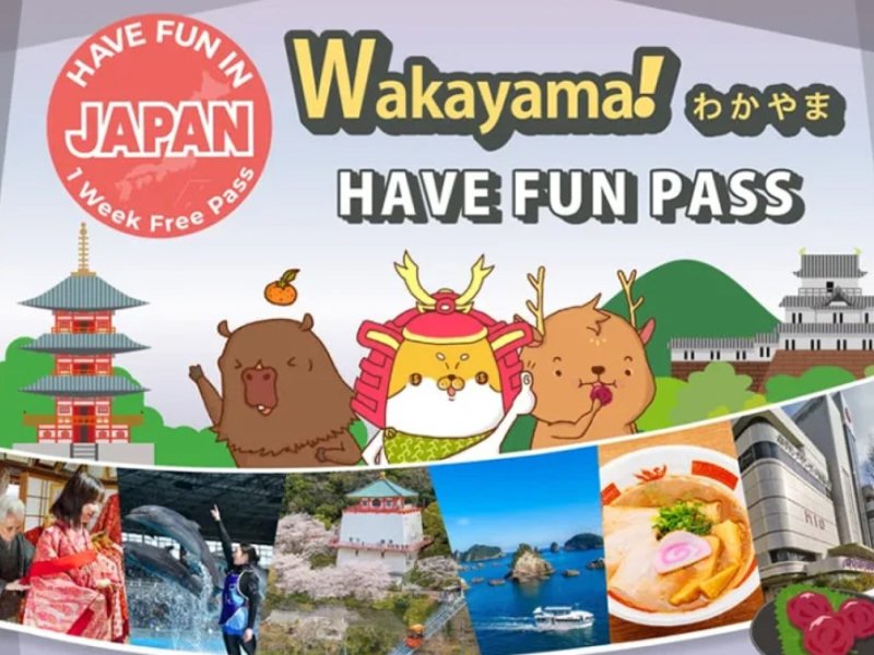 Have Fun in Wakayama Pass 1 Week Free Pass (W)
