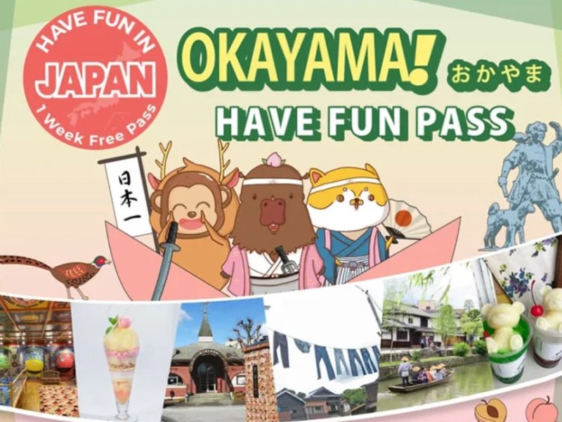 Have Fun in Okayama Pass 1 Week Free Pass (W)